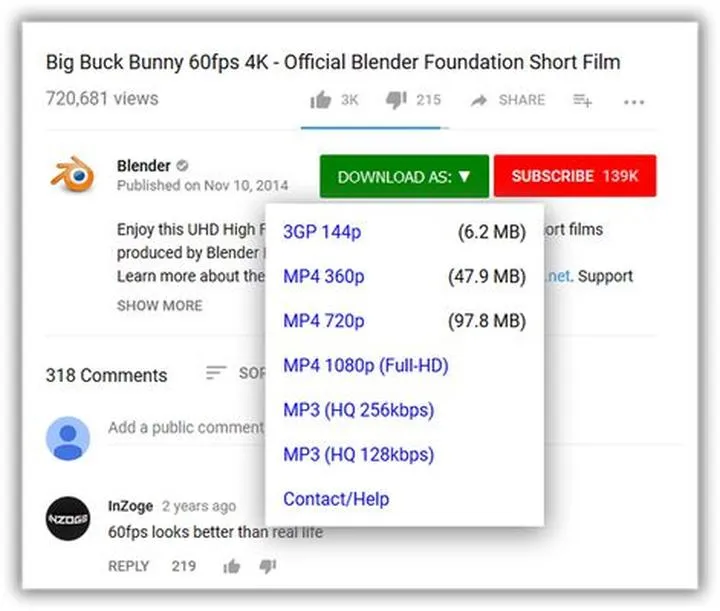 Pobieranie filmów z YouTube na Androida
